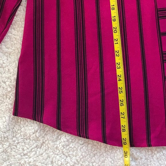 Kim Rogers Curvy, Long Sleeve Blouse V-Neck  Women's  Zip Front,  Size 2XL, - Picture 6 of 15